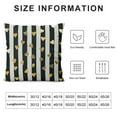 thumbnail image 5 of Nawypu  Black and Gold Throw Pillow Cover Bronzing Flannelette Home Pillowcases Throw Pillow Cover Love Black Gold Lips Pattern Design Rock Punk Neoclassical Style (White), 5 of 5