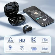 Open-Ear Wireless Earbuds – Ultra-Lightweight True Wireless Design, Secure Fit with Charging Case – Black