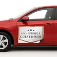 thumbnail image 1 of High Profile Guest Car Magnet Sign by DC | Flexible Car Magnetic Sheets with Adhesive Backing | 12"x18" Bumper Magnet Sticker for Vehicles, Trucks & Business Advertising Signs | 2 PC | Made in USA, 1 of 7