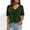 A Green, variant on Ygbgbb Womens Tops Lightweight Short Sleeve V Neck T Shirts 2026 Spring Summer Beach Vacation Clothes Casual Loose Ruched Tops Beige L