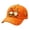 E, variant on Thanksgiving Fall Turkey Baseball Cap Funny Halloween Pumpkin Hat Adjustable Trucker Hats for Men Women
