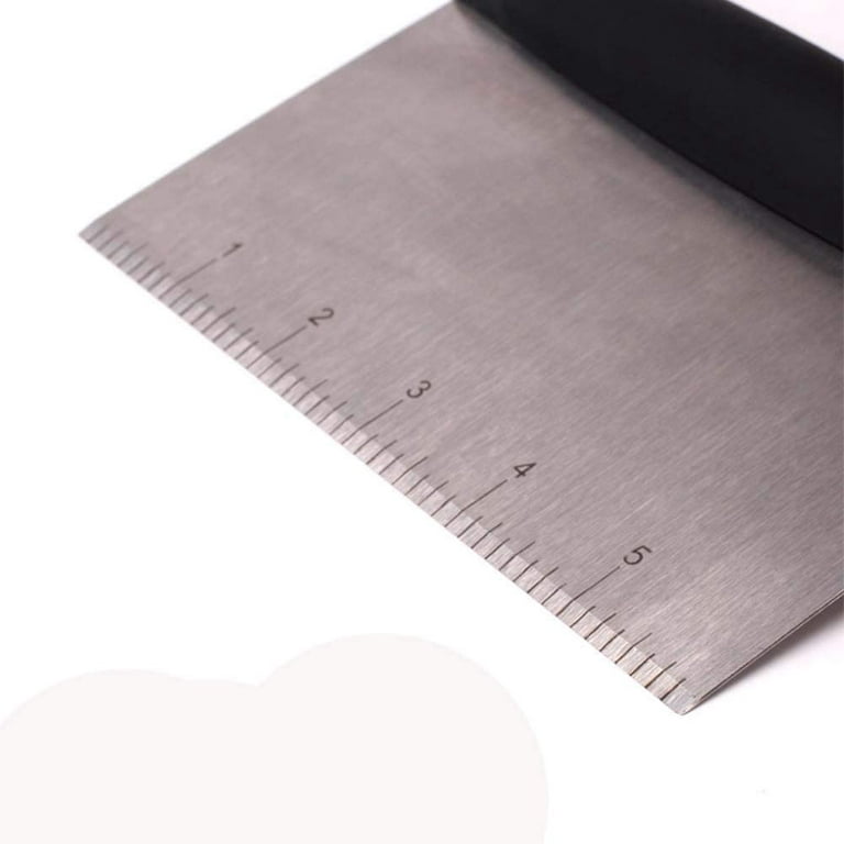 Stainless Steel Bench Scraper Chopper With Ruler Must Have In Your