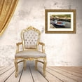 thumbnail image 3 of Amos, Andy 32x23 Gold Ornate Wood Framed with Double Matting Museum Art Print Titled - Harbor Boat Dock, 3 of 4