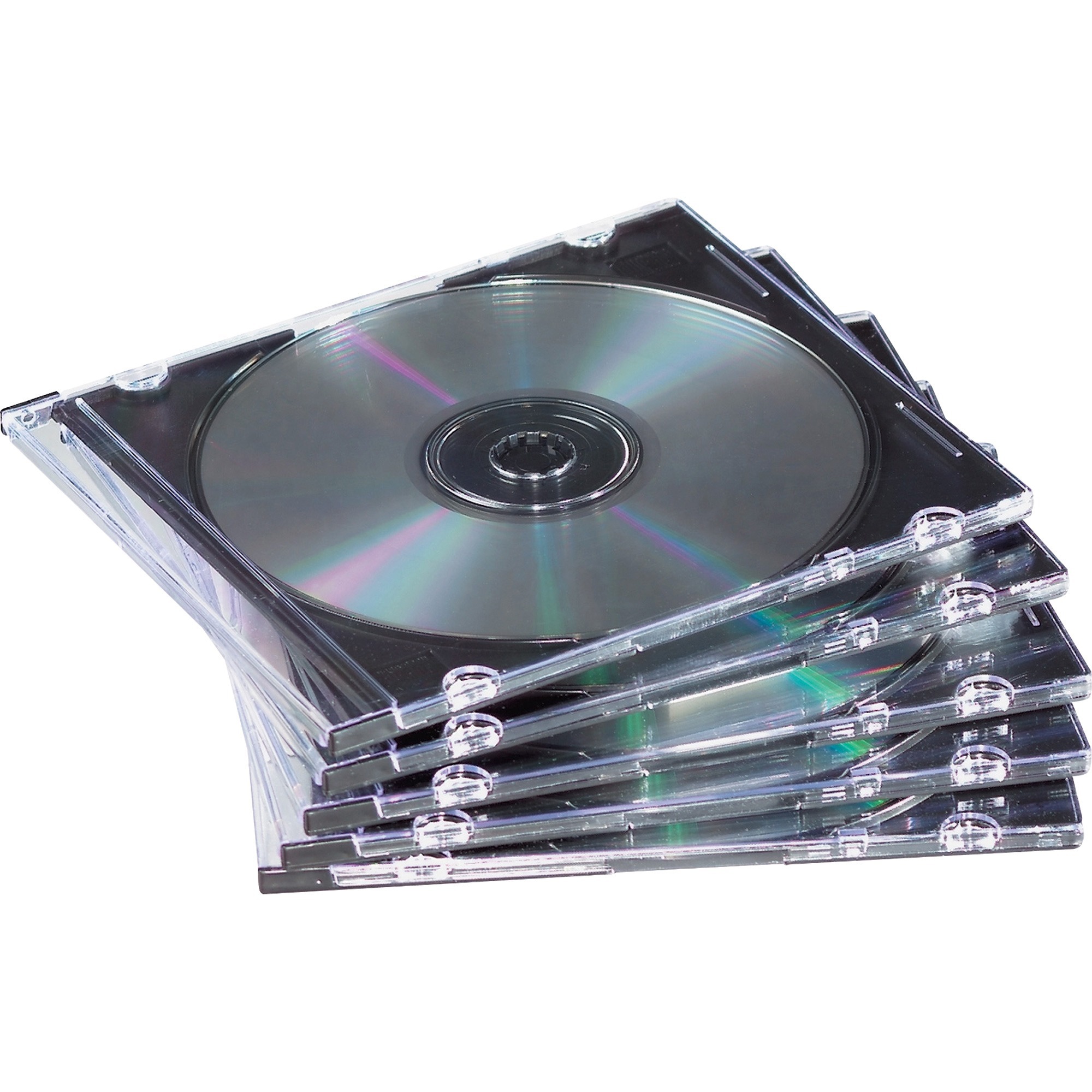 Slim Jewel Cases 100 / pack, Clear, Black