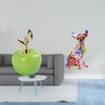 thumbnail image 2 of Estatua,Escultura de fruta artificial,estatua y artesanía,Colección de figuras de cerámica para decoración del hogar,Figura decorativa,Estatua de perro coleccionable,decoración de grafiti, 2 of 8