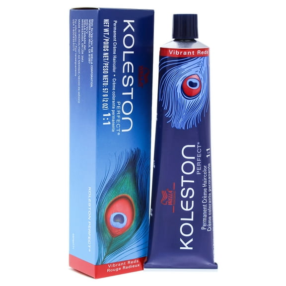 Koleston Perfect Permanent Creme Haircolor - 6 43 Dark Blonde-Red Gold by Wella for Unisex - 2 oz H