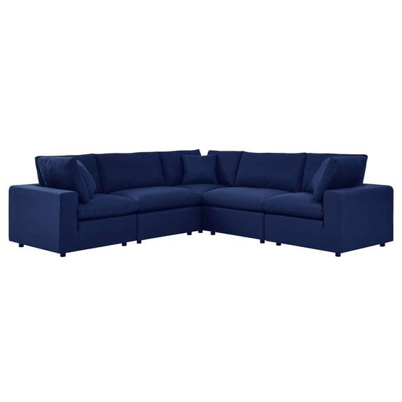 Commix 5-Piece Sunbrella Outdoor Patio Sectional Sofa