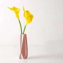 Ikebana Vase Bud Flower Arrangement Hydroponics Ceramic Decorative Vase，Artificial Flower(Pink)