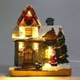 thumbnail image 2 of Christmas Sale! Christmas Village Houses Christmas Decorations LED Light Up Christmas Village Sets Town Scene Desktop Gift Christmas Decorations Figurines Buildings Landscape Decor Gifts, 2 of 5