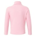 thumbnail image 2 of Alvivi Kids Unisex Turtleneck Thermal Top Fleece Lined Long Sleeve Undershirts Baselayer Underwear Pink 3-4, 2 of 7
