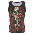thumbnail image 2 of uikmnh T Shirts for Man Summer Men'S Fashion Print Casual Fitness Beach Sleeveless Vest Size:L, 2 of 3