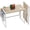 Natural wood color, variant on Space-Saving Folding Computer Desk - Home Office Writing Table with Storage Bag & Hook - Easy Collapsible, Sturdy for Bedroom or Apartment - Vintage color