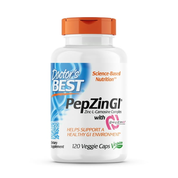PepZin GI, ZincLCarnosine Complex, 120 Veggie Caps, Doctor's Best