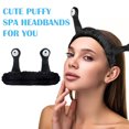 thumbnail image 4 of Diadema de maquillaje suave, pulseras para lavado facial que mantienen tu rutina seca, el material de terciopelo coral garantiza comodidad y durabilidad, adecuado para ejercicio, yoga y lavado facial, 4 of 7