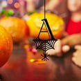 thumbnail image 5 of Herrnalise Halloween Letters Decorations, 2.1"x3.5" Black Hanging Letters Tag with Spiderweb Decor, DIY Halloween Party Letters Ornament for Indoor Outdoor Wall Patio Porch(Z), 5 of 9