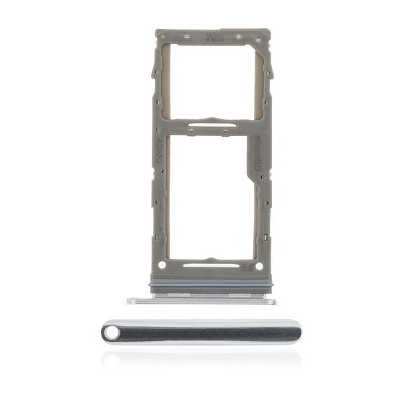 Replacement Single Sim Card Tray Compatible For Samsung Galaxy A71 5G (A716 / 2020) (Prism Cube Sliver)