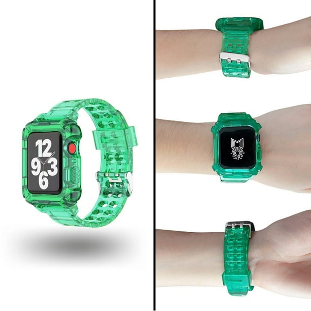 Correa para Apple Watch compatible con 42mm/44mm con protector de pantalla de uso Rudo. Mamá Pulpo Uso Rudo