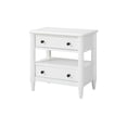 thumbnail image 4 of Newboti Furniture Open Nightstand White Finish With 2 Drawers 36309, 4 of 8