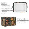thumbnail image 2 of Yayeee Canvas Storage Basket with Handles for Shelves Fabric Bins Closet Organizer, Forest Mushroom, 2 of 8