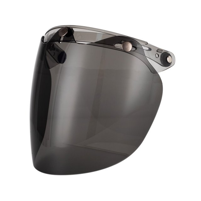 keepw Effective Protection Colourful Helmet Bubble Visor Motorcycle Helmet Bubble Visor Wide Compatibility dark tea