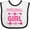 White and Black, variant on Inktastic Pickleball Girl Girls Baby Bib