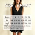 thumbnail image 3 of Morttic Women's V-Neck Sleeveless Mini Dress – Double-Layer Ruffle Hem A-Line Solid Color Casual Summer Vacation Outfit Khaki，L, 3 of 3