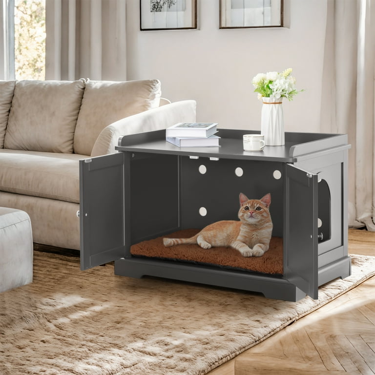 Room divider for outlet litter box