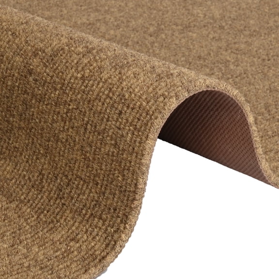 WANLISEL 3' x 16.4' Commercial Floor Mat, Non Slip Runner Rug with Rubber Backing, Indoor Outdoor Commercial Carpet for Entryway, Patio, Home, Brown