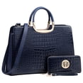 thumbnail image 4 of Womens Handbag Top Handle Shoulder Bag Tote Satchel Purse Work Bag with Matching Wallet, 4 of 7