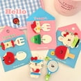 thumbnail image 4 of Gifts for women-Cute Cartoon Acrylic Heart Hair Clip Set 2 Pcs Sweet Girly Bangs Hairpin Creative Hair Accessory, 4 of 5