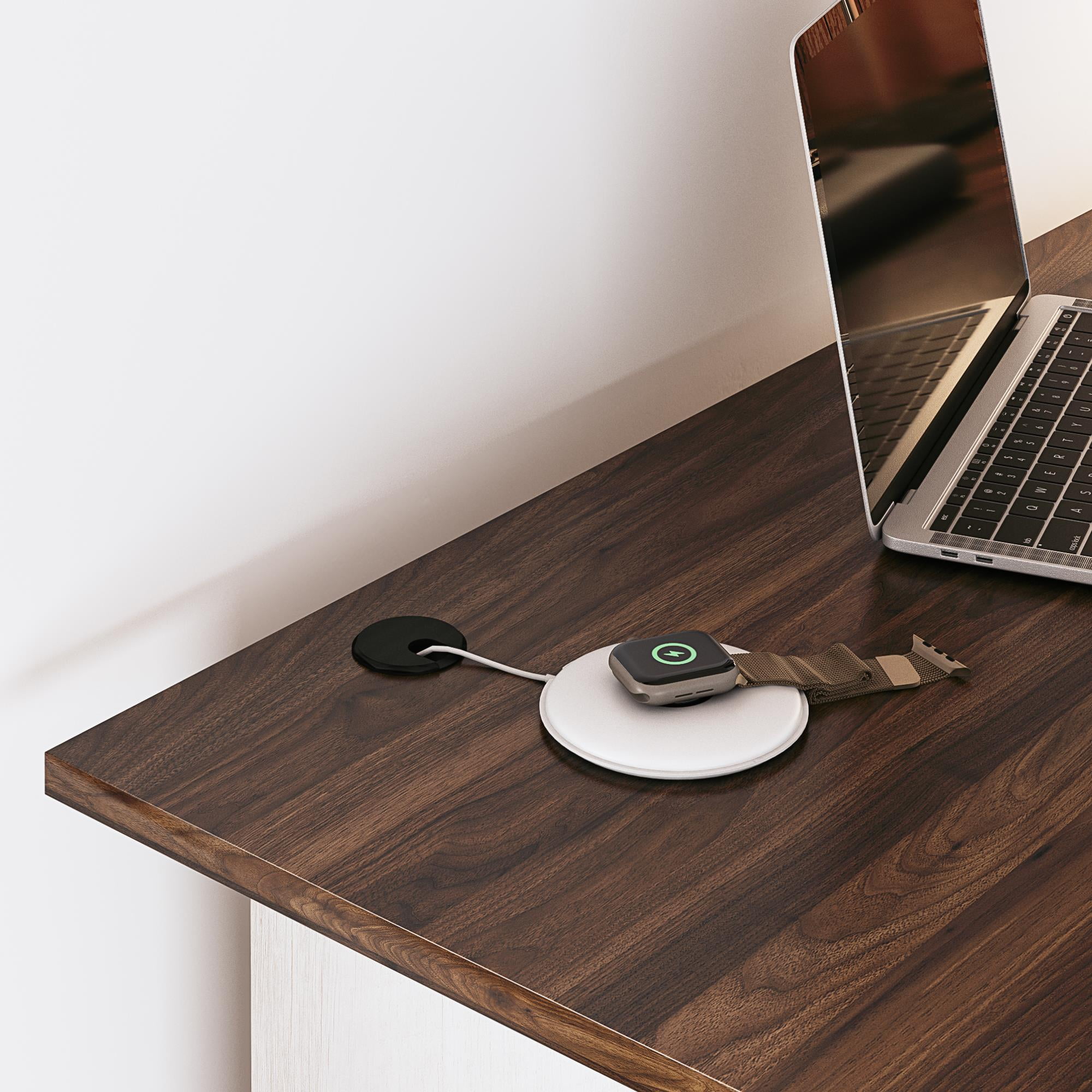 Ameriwood Home L Shaped Desk with Side Storage, Magnolia Oak/Columbia Walnut