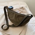 thumbnail image 2 of EDFRWWS Simple Crossbody Bags Fashion Women Dumpling Bags Portable for Work(olive Green), 2 of 7