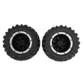 thumbnail image 1 of Neumático De Goma Para Coche RC, Textura Estable Y Duradera 2 Neumáticos De Goma RC Para Coche 1/7 RC, 1 of 8