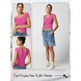 thumbnail image 6 of Hibeli Women V Neck Short Sleeve Solid Color Knitted Pullover Top, 6 of 7