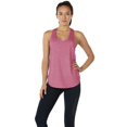 thumbnail image 2 of icyzone Camisetas sin mangas para entrenamiento para mujer, camisetas atléticas para yoga, espalda cruzada, camiseta sin mangas para correr, ajuste holgado (M carbón/rosa), 2 of 5