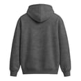 thumbnail image 4 of Men's Hoodies Pullover Fall Winter Fleece Lined Hoodie Casual Long Sleeve Drawstring Hooded Sweatshirts with Kanga Pocket Dark Gray L, 4 of 5