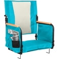 thumbnail image 2 of Extra Wide Stadium Seats with Back Support  Bleacher Chairs with  Back and Cushion  Padded Portable Fording Bleacher Seat with Armrests  Cup Holder and Storage Pockets Pack), 2 of 3