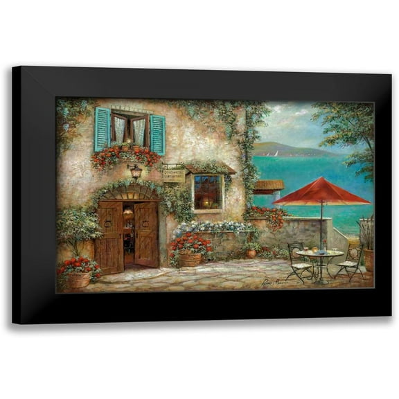 Manning, Ruane 14x11 Black Modern Framed Museum Art Print Titled - Ombrello Rosso