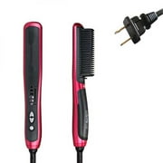 CawBing HOT!!!Electric Hair Curling Curler Brush Wet and Dry Dual Use Anti-Scald Ceramic Ionic Hair Brush for All Hair Types