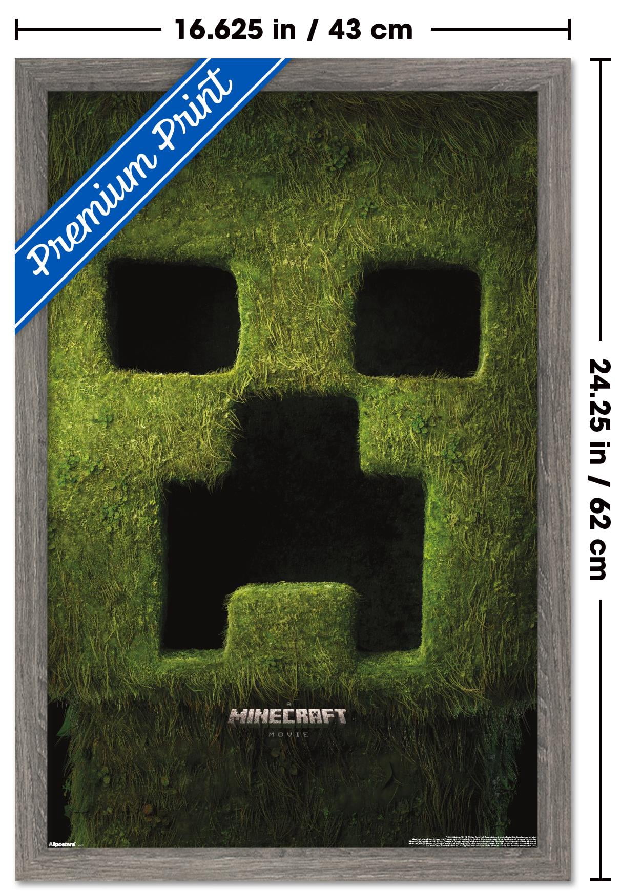 A Minecraft Movie - Creeper Teaser One Sheet Wall Poster, 14.725