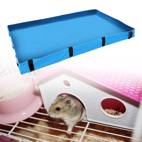 EHJRE Cage Bottom Cover Hamsters Habitat Guinea Pig Cage Bottom Cover Dwarf Bunnies Liners Bedding Washable Supplies Pet Hedgehog Squirrel Puppy Lin Blue