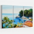 thumbnail image 1 of Design Art House near The Sea Canvas Print, 1 of 2