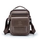 thumbnail image 3 of Bolso de hombro para hombre, de un solo hombro, sencillo y moderno, para viajes, bolso pequeño de cuero para hombre, 3 of 5