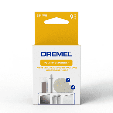Dremel 754-WM Cleaning & Polishing Rotary Tool Accessory Starter Kit, 9 Pieces