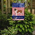 thumbnail image 2 of Carolines Treasures BB8422GF Moscow Watchdog American Flag Garden Size  Small multicolor, 2 of 3