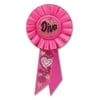 Pack of 6 Hot Pink "Diva" Birthday and Bachelorette Party Rosette Ribbons 6.5"