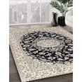 thumbnail image 2 of Ahgly Company Indoor Rectangle Traditional Gray Medallion Area Rugs, Swatch Sample, 2 of 6
