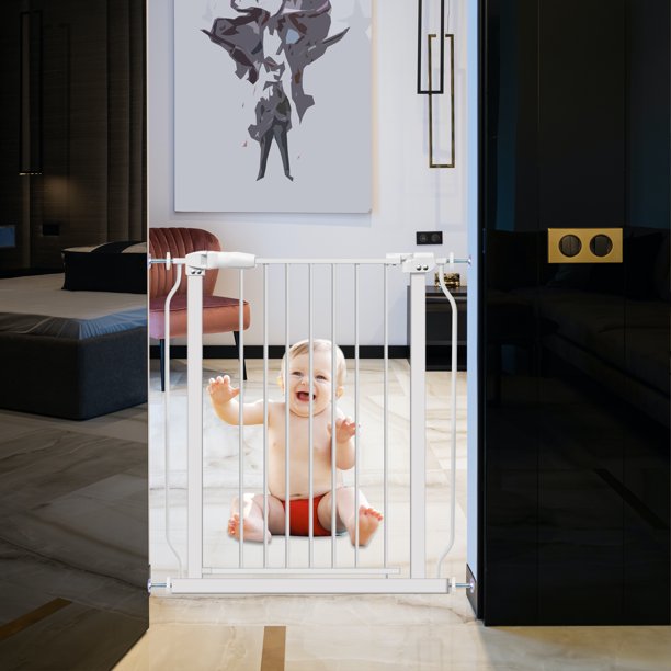 Extra Wide and Tall Baby Gate with AutoClose and HoldOpen Features
