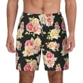 thumbnail image 2 of Goofa Rose Flowers Printed Men's Swim Trunks Board Shorts Quick Dry Mens Swimming Trunks with Compression Liner,Breathable Fit Hawaii Beach Shorts-3X-Large, 2 of 9