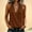 Brown, variant on Womens Cotton Linen Tank Top Wrap V Neck Sleeveless Blouse Ruched Casual Summer Cami Shirts